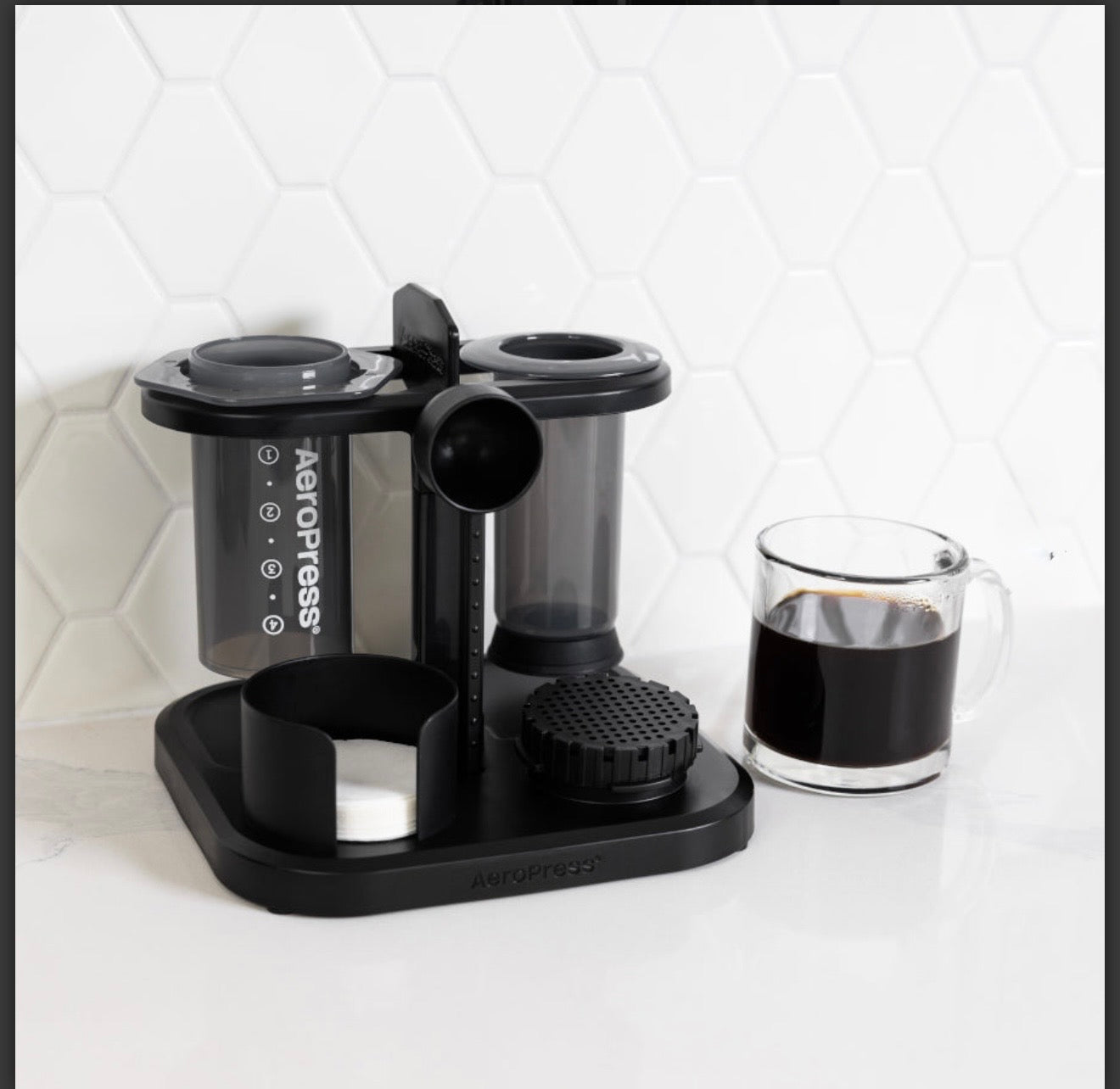 AeroPress organiser stand